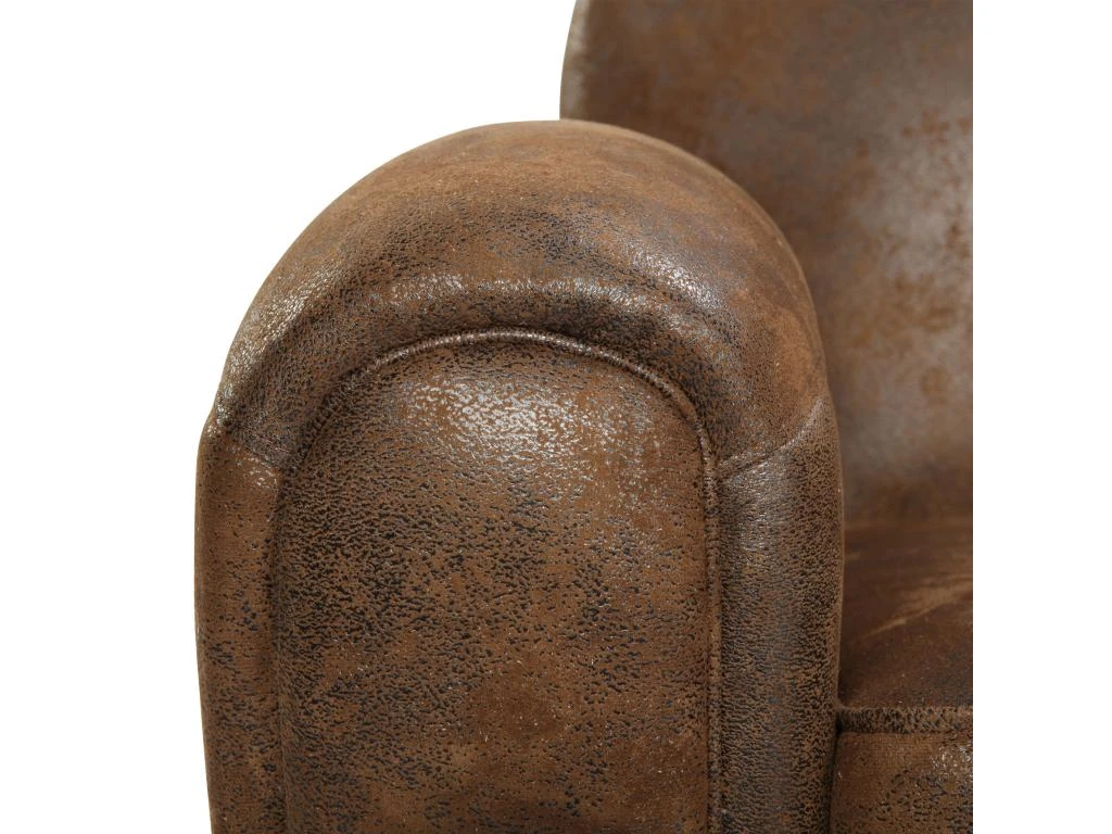 Canapé Club 2 Places Marron Vieilli 4 Canapé Club 2 Places Marron Vieilli – Image 4