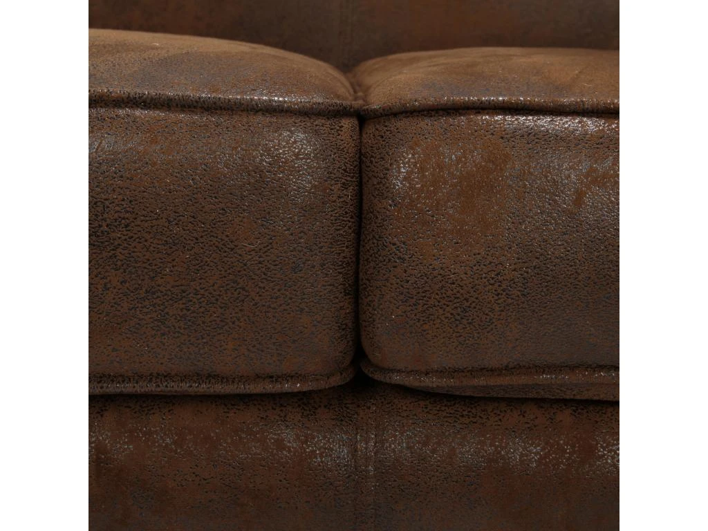 Canapé Club 2 Places Marron Vieilli 7 Canapé Club 2 Places Marron Vieilli – Image 7