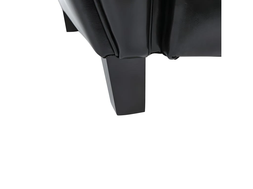 Canapé Club 2 Places Noir 6 Canapé Club 2 Places Noir – Image 6