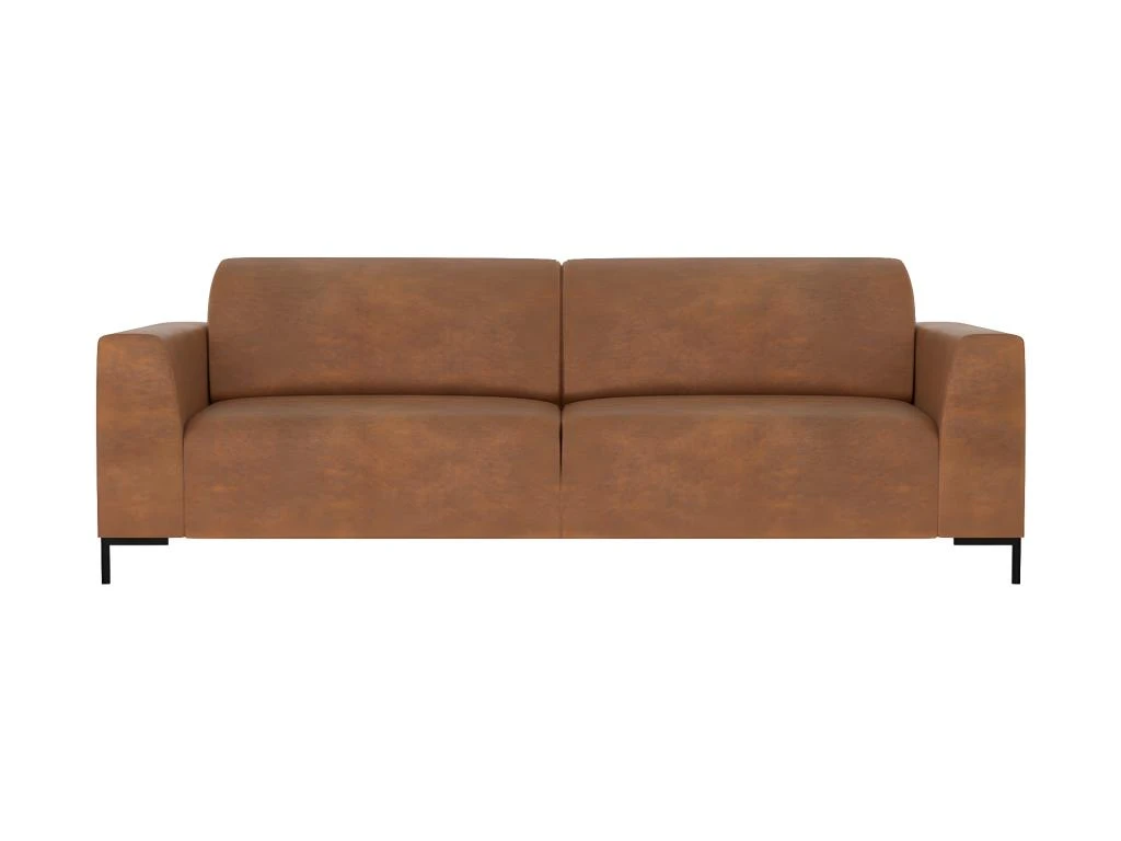 Canapé Marron 3 Places Edouard En Tissu Recyclé 1 Canapé Marron 3 Places Edouard En Tissu Recyclé