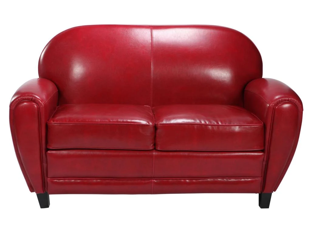 Canapé Club 2 Places Rouge 1 Canapé Club 2 Places Rouge