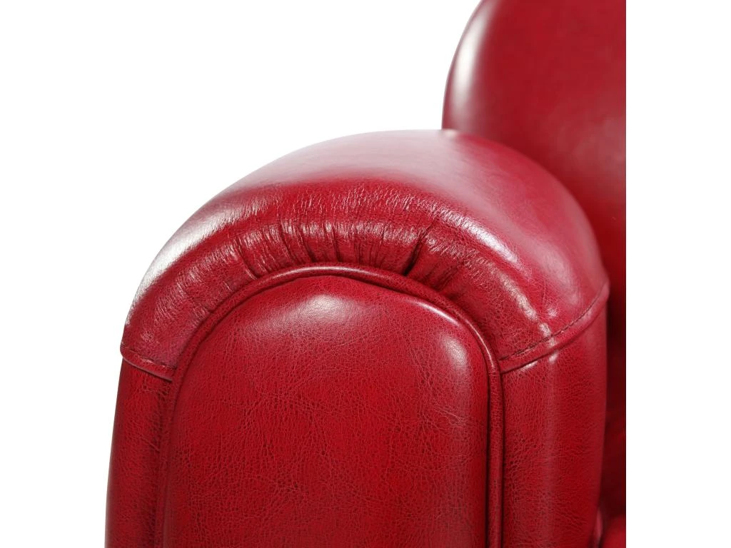 Canapé Club 2 Places Rouge 3 Canapé Club 2 Places Rouge – Image 3