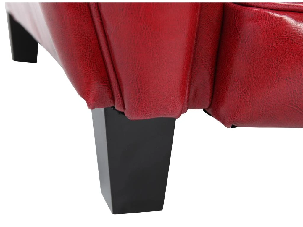 Canapé Club 2 Places Rouge 5 Canapé Club 2 Places Rouge – Image 5