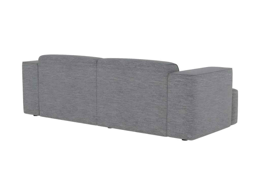 Canapé D'angle Droit 3 Places Aska En Tissu Gris Foncé Chiné 6 Canapé D'angle Droit 3 Places Aska En Tissu Gris Foncé Chiné – Image 6