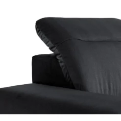 Canapé D'angle Droit Convertible En Velours Gris Anthracite SANTANA 15 Canapé D'angle Droit Convertible En Velours Gris Anthracite SANTANA -Promos Chesteris Boutique canape 13081351