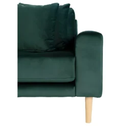 Lido - Canapé D'angle Gauche En Velours L290cm - Couleur - Vert Forêt -Promos Chesteris Boutique canape 13284173