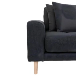 Lido - Canapé D'angle Droit En Tissu L290cm - Couleur - Gris Foncé -Promos Chesteris Boutique canape 13284325