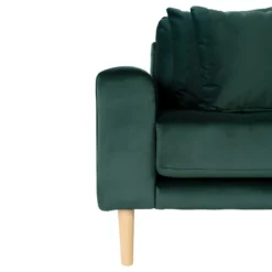 Lido - Canapé D'angle Droit En Velours L290cm - Couleur - Vert Forêt -Promos Chesteris Boutique canape 13284611