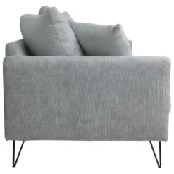 Villabon - Canapé 4 Places En Tissu Pieds épingles Noirs - Couleur - Gris -Promos Chesteris Boutique canape 13285247