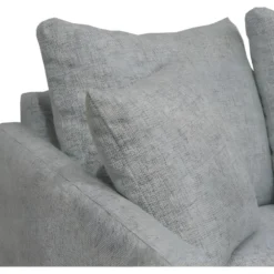 Villabon - Canapé 4 Places En Tissu Pieds épingles Noirs - Couleur - Gris -Promos Chesteris Boutique canape 13285251