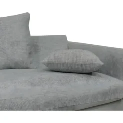 Villabon - Canapé 4 Places En Tissu Pieds épingles Noirs - Couleur - Gris -Promos Chesteris Boutique canape 13285255