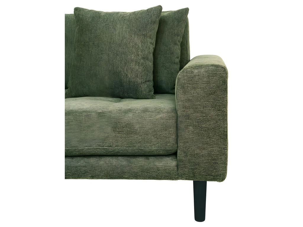 Lido - Canapé D'angle Gauche En Tissu Pieds Noirs L290cm - Couleur - Vert Olive 4 Lido - Canapé D'angle Gauche En Tissu Pieds Noirs L290cm - Couleur - Vert Olive – Image 4
