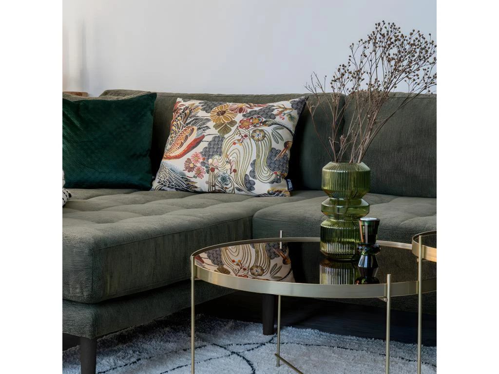 Lido - Canapé D'angle Gauche En Tissu Pieds Noirs L290cm - Couleur - Vert Olive 6 Lido - Canapé D'angle Gauche En Tissu Pieds Noirs L290cm - Couleur - Vert Olive – Image 6