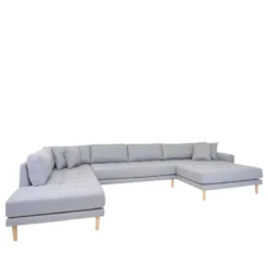 Lido - Canapé En U En Tissu - Couleur - Gris Clair 7 Lido - Canapé En U En Tissu - Couleur - Gris Clair -Promos Chesteris Boutique canape 13285781