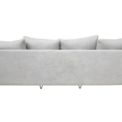 Villabon - Canapé 4 Places En Tissu Pieds épingles Noirs - Couleur - Gris Chiné -Promos Chesteris Boutique canape 13285863