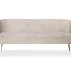 Canapé 3 Places Goldman Velours Taupe Pieds Or 6 Canapé 3 Places Goldman Velours Taupe Pieds Or -Promos Chesteris Boutique canape 13688987