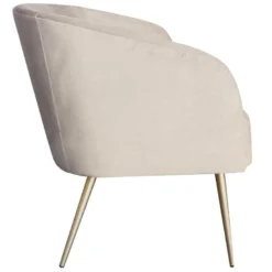 Canapé 3 Places Goldman Velours Taupe Pieds Or 7 Canapé 3 Places Goldman Velours Taupe Pieds Or -Promos Chesteris Boutique canape 13688989