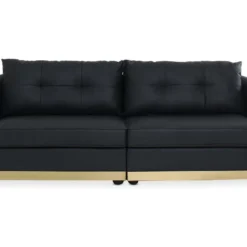 Canapé 3 Places Ivanoe Simili Noir