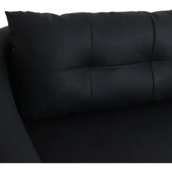 Canapé 3 Places Ivanoe Simili Noir -Promos Chesteris Boutique canape 13689079