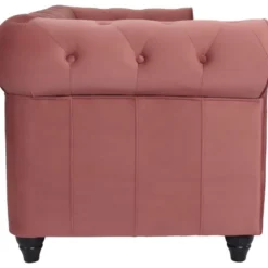 Grand Canapé 3 Places Chesterfield Velours Rose 7 Grand Canapé 3 Places Chesterfield Velours Rose -Promos Chesteris Boutique canape 13689167