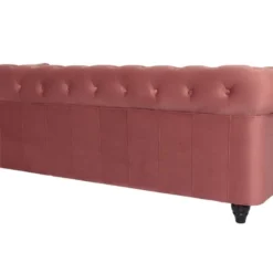 Grand Canapé 3 Places Chesterfield Velours Rose 8 Grand Canapé 3 Places Chesterfield Velours Rose -Promos Chesteris Boutique canape 13689169
