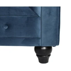 Canapé D'angle Capitonné Style Chesterfield Gustave Velours Bleu 9 Canapé D'angle Capitonné Style Chesterfield Gustave Velours Bleu -Promos Chesteris Boutique canape 13690207