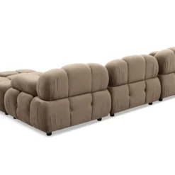 Canapé Design Modulable Et Transformable Hollywood Velours Taupe -Promos Chesteris Boutique canape 13690217