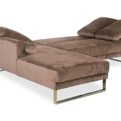 Canapé D'angle Convertible Nirvana Velours Taupe 7 Canapé D'angle Convertible Nirvana Velours Taupe -Promos Chesteris Boutique canape 13690475