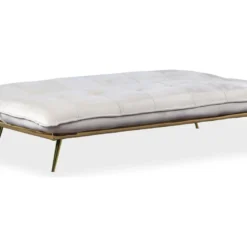 Canapé Convertible Clic-clac Fabrice Velours Beige -Promos Chesteris Boutique canape 13690575