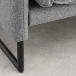 Canapé D'angle Droit En Tissu Gris Clair LESPI 10 Canapé D'angle Droit En Tissu Gris Clair LESPI -Promos Chesteris Boutique canape 14020683