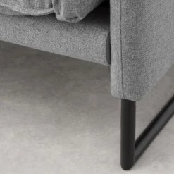 Canapé D'angle Gauche En Tissu Gris Clair LESPI -Promos Chesteris Boutique canape 14020697