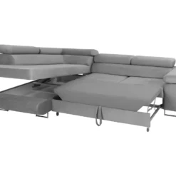 Canapé D'angle Convertible Gauche 4 Places Wilson Velours Noir -Promos Chesteris Boutique canape 14176905