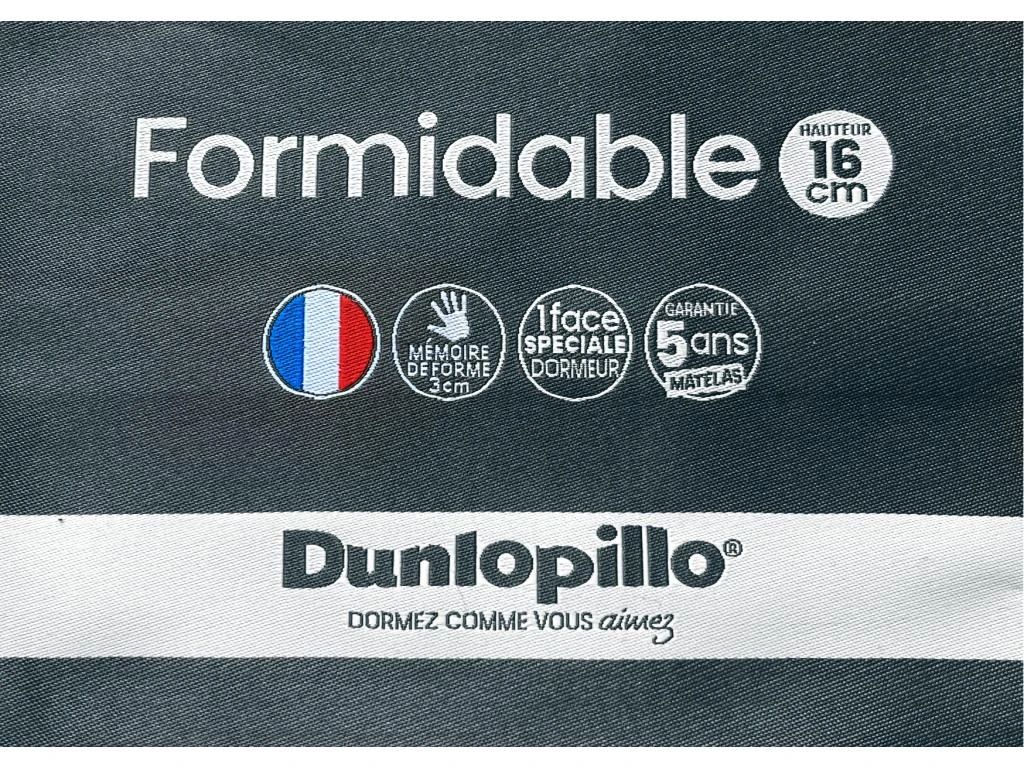 Canapé 3 Places Convertible Express En Simili CALITO - Blanc - Couchage 140 Cm - Matelas 16 Cm Avec Mousse à Mémoire De Forme DUNLOPILLO 3 Canapé 3 Places Convertible Express En Simili CALITO - Blanc - Couchage 140 Cm - Matelas 16 Cm Avec Mousse à Mémoire De Forme DUNLOPILLO – Image 3