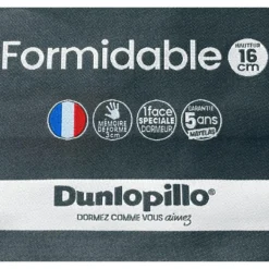 Canapé 4 Places Convertible Express En Simili CALITO - Blanc - Couchage 160 Cm - Matelas 16 Cm Avec Mémoire De Forme DUNLOPILLO -Promos Chesteris Boutique canape 14220413