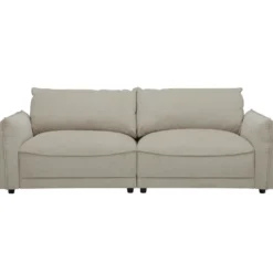 Canapé 3 Places En Velours Côtelé Beige NOCARA 6 Canapé 3 Places En Velours Côtelé Beige NOCARA -Promos Chesteris Boutique canape 14394549