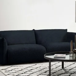 Canapé 3 Places En Tissu Bouclette Noir ADELINE 13 Canapé 3 Places En Tissu Bouclette Noir ADELINE -Promos Chesteris Boutique canape 14439803