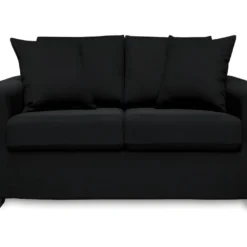 Canapé 2 Places En Tissu YUDO - Noir