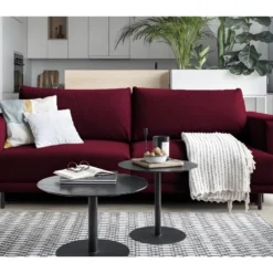 Canapé 3/4 Places Convertible Et Espace De Rangement - Fushia - En Tissu De Qualité, DANY