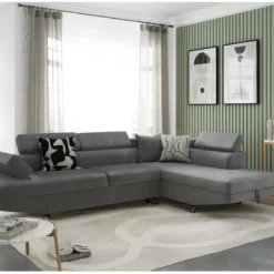 Canapé D'angle RIO Convertible Avec Coffre En Microfibre - Angle Droit, Gris 13 Canapé D'angle RIO Convertible Avec Coffre En Microfibre - Angle Droit, Gris -Promos Chesteris Boutique canape 14641181