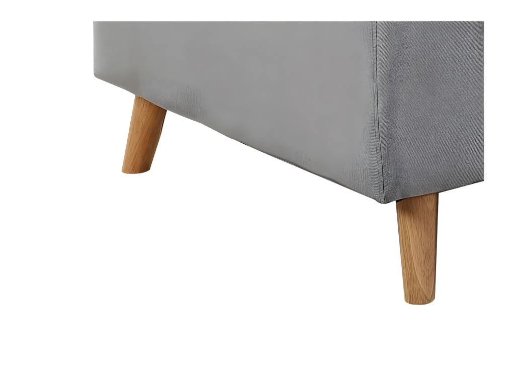 Canapé D'Angle Scandinave Réversible Convertible Avec Coffre En Tissu 10 Canapé D'Angle Scandinave Réversible Convertible Avec Coffre En Tissu – Image 10