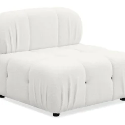 Canapé Design Modulable Et Transformable Hollywood Tissu Bouclette Blanc -Promos Chesteris Boutique canape 14649085