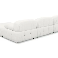 Canapé Design Modulable Et Transformable Hollywood Tissu Bouclette Blanc -Promos Chesteris Boutique canape 14649087