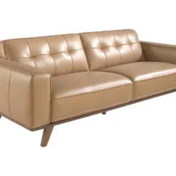Canapé 3 Places En Cuir Couleur Sable 6120 ANGEL CERDA