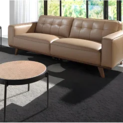 Canapé 3 Places En Cuir Couleur Sable 6120 ANGEL CERDA 12 Canapé 3 Places En Cuir Couleur Sable 6120 ANGEL CERDA -Promos Chesteris Boutique canape 14719721