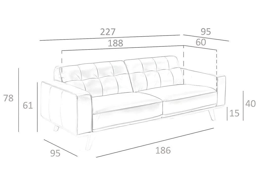 Canapé 3 Places En Cuir Couleur Sable 6120 ANGEL CERDA 5 Canapé 3 Places En Cuir Couleur Sable 6120 ANGEL CERDA – Image 5