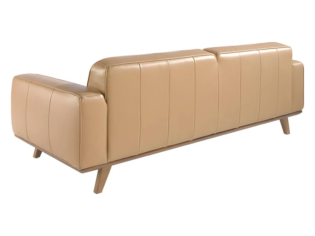 Canapé 3 Places En Cuir Couleur Sable 6120 ANGEL CERDA 6 Canapé 3 Places En Cuir Couleur Sable 6120 ANGEL CERDA – Image 6