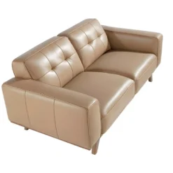 Canapé 2 Places En Cuir Couleur Sable 6119 ANGEL CERDA -Promos Chesteris Boutique canape 14719863