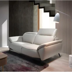 Canapé 2 Places En Cuir Gris Taupe 6131 ANGEL CERDA 10 Canapé 2 Places En Cuir Gris Taupe 6131 ANGEL CERDA -Promos Chesteris Boutique canape 14720025