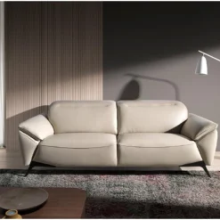 Canapé 3 Places En Cuir Gris Taupe 6132 ANGEL CERDA 10 Canapé 3 Places En Cuir Gris Taupe 6132 ANGEL CERDA -Promos Chesteris Boutique canape 14720105