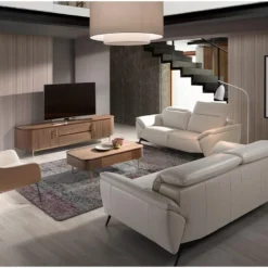 Canapé 3 Places En Cuir Gris Taupe 6132 ANGEL CERDA 11 Canapé 3 Places En Cuir Gris Taupe 6132 ANGEL CERDA -Promos Chesteris Boutique canape 14720107